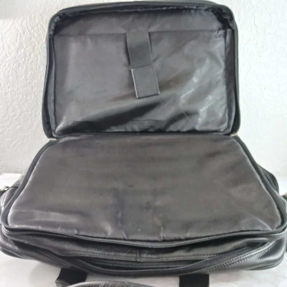 Black Leather Men's Bag